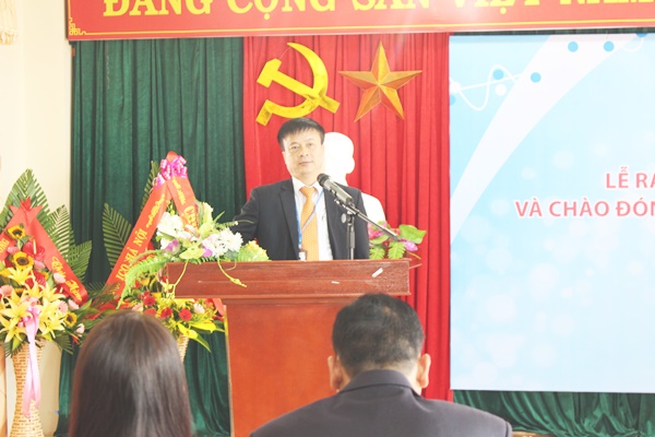 Tổng giám đốc Nguyễn Quang Tuấn phát biểu tại buổi lễ.